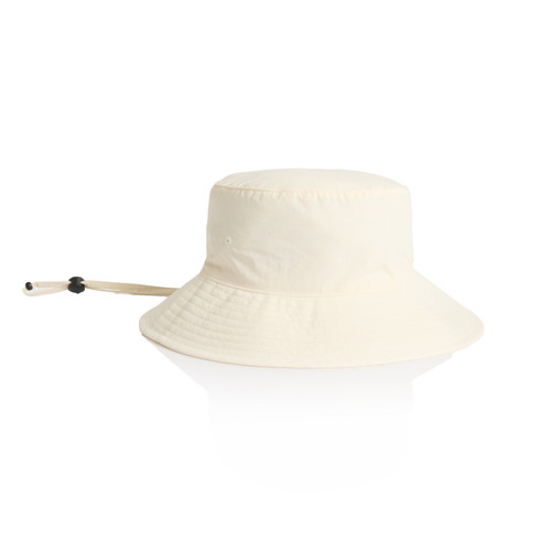 ECRU nylon-wide-brim-bucket-hat-ecru